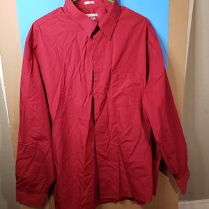 Red / Burgundy mens dress shirt